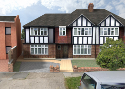 Residential subdivision to create two three bed houses in Harrow